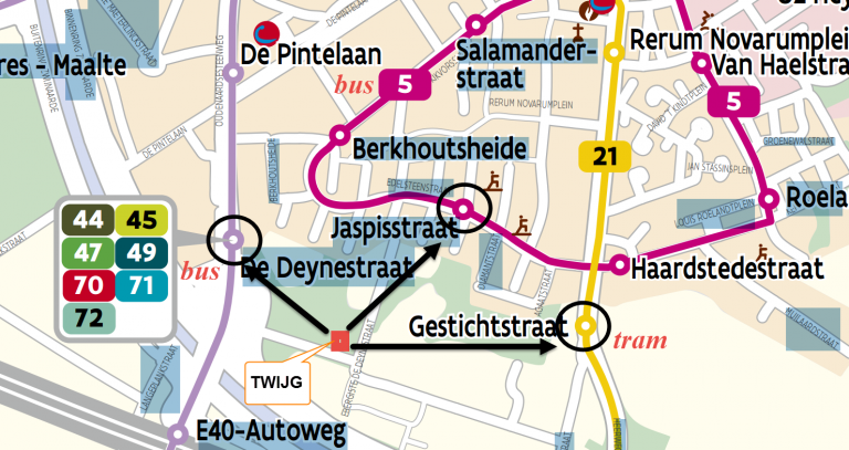 routeplanner met openbaar vervoer